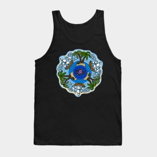 Tropical Island Themed Mandala Tank Top